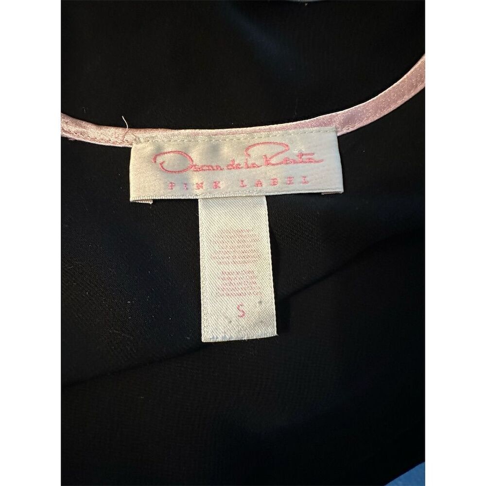 Oscar de la Renta Women's Black Embroidered Slip Dress Size S - Standard - Picture 5 of 5